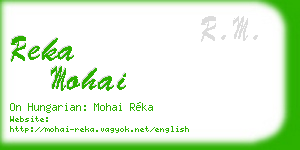 reka mohai business card